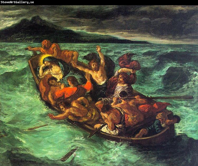 Eugene Delacroix Christ on the Lake of Gennesaret